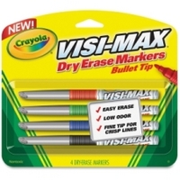 Visi-Max Bullet Tip Dry Erase 4-Pack